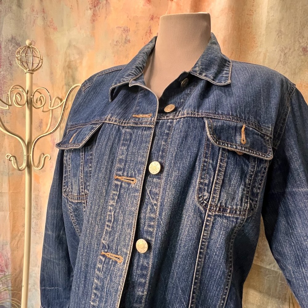 VTG 📌GEGRGE essentials 80s Denim Jacket - Picture 5 of 15
